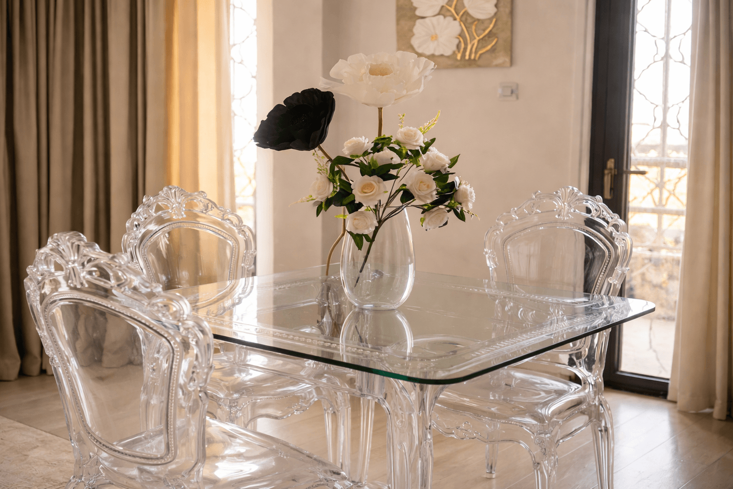 Cuisine et salon dans leur nouvelle harmonie